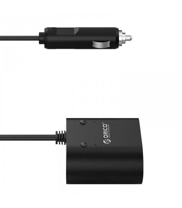 incarcator auto orico mp 2u2s 2 port uri negru 1
