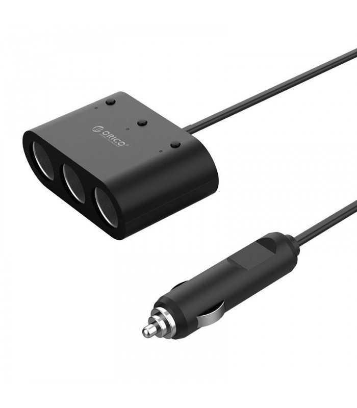 Incarcator auto Orico MP-2U3S 3 port-uri negru