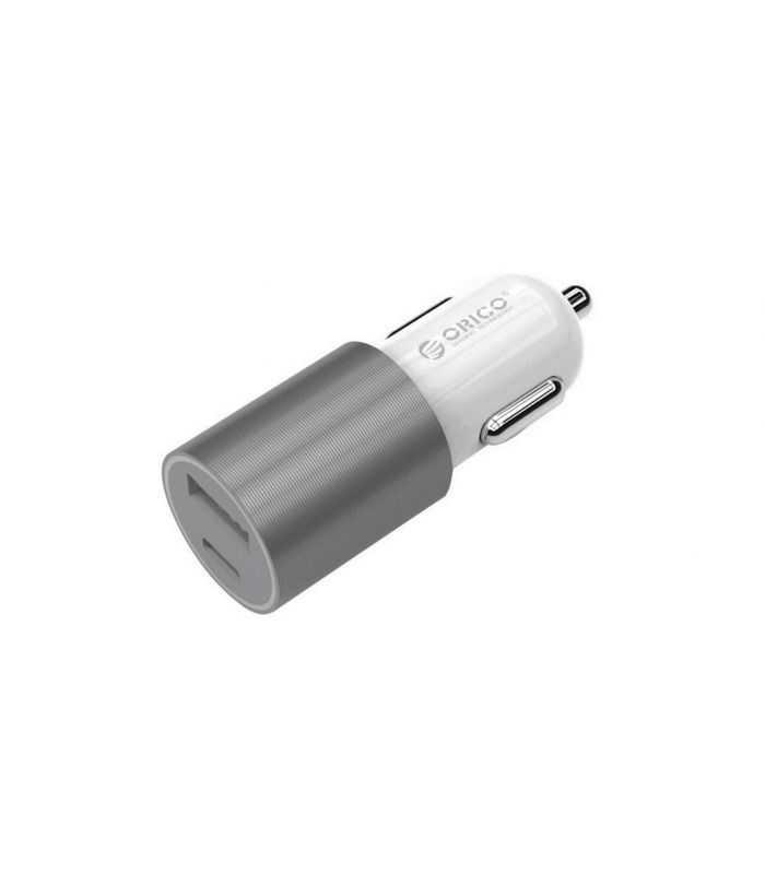 Incarcator auto USB Type C 12V-5V 3.1A 15.5W argintiu Orico UCF-2U