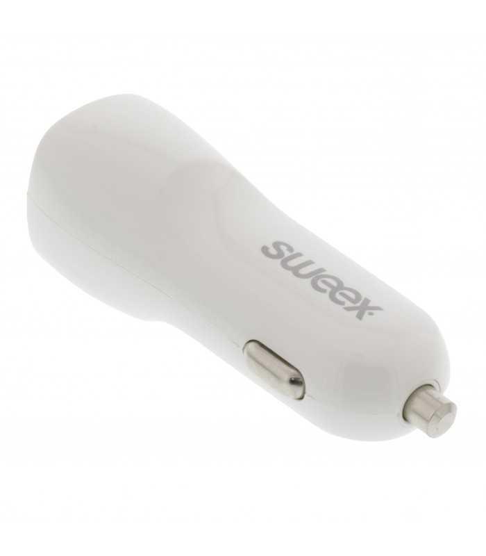 incarcator auto usb type c 3a alb sweex 2