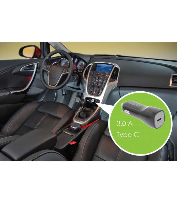 incarcator auto usb type c 3a negru sweex 1