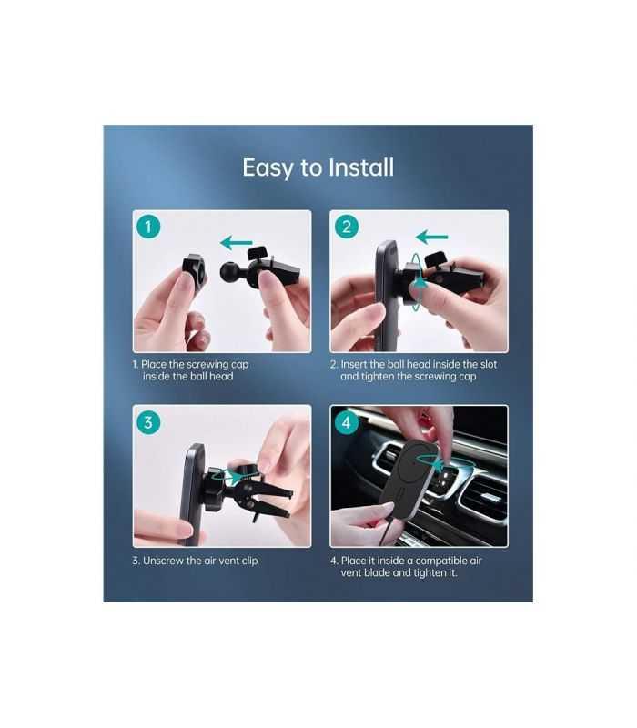 Incarcator Auto Wireless Magsafe Choetech T200 F