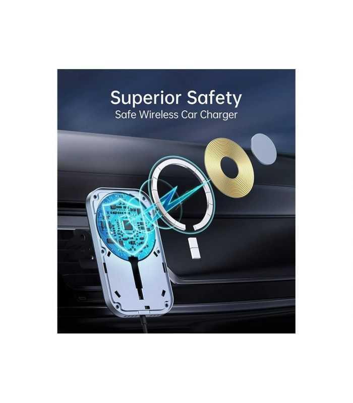 Incarcator Auto Wireless Magsafe Choetech T200 F