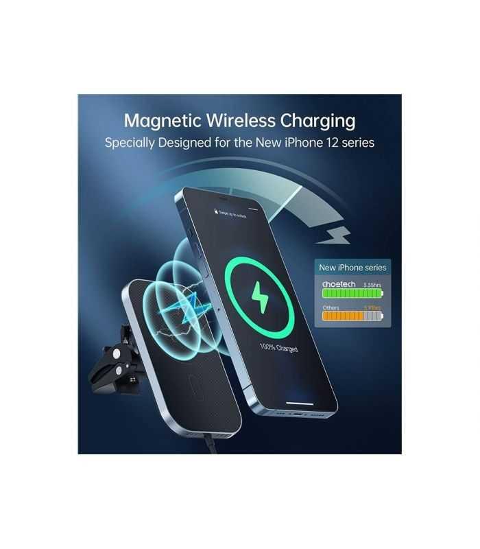 Incarcator Auto Wireless Magsafe Choetech T200 F