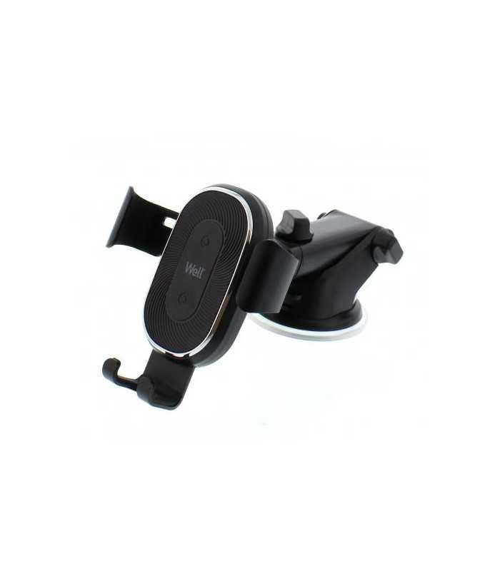 incarcator auto wireless pilot well 10w cu gravitatie cu ventuza 1