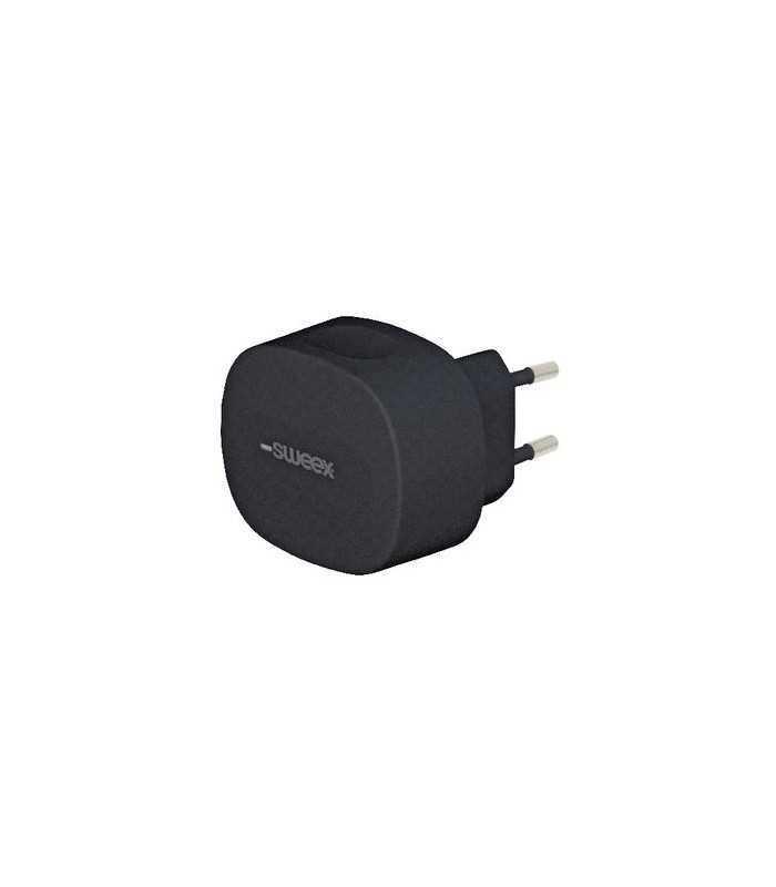 incarcator de la retea 2x iesire usb a si usb c 34a negru sweex 3