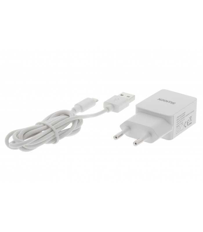 incarcator de la retea iesire usb 21a alb sweex 1