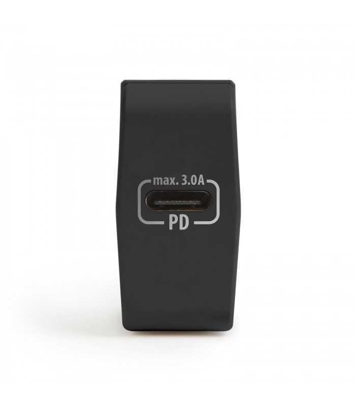 incarcator de retea quickcharge 30 usb type c pd 18w cu incarcare rapida negru delight 1