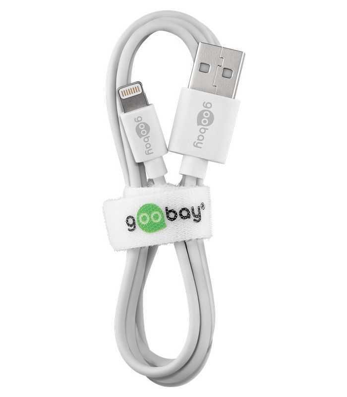 incarcator dual apple lightning usb 24a 12w 1m alb goobay 3