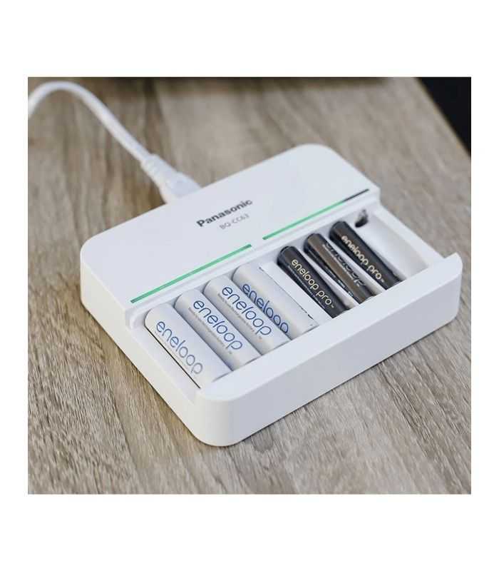 Incarcator Eneloop Pro Panasonic Smart 8 Charger 8x Aa R6 Sau 8x Aaa R3 Nimh Bq Cc63e