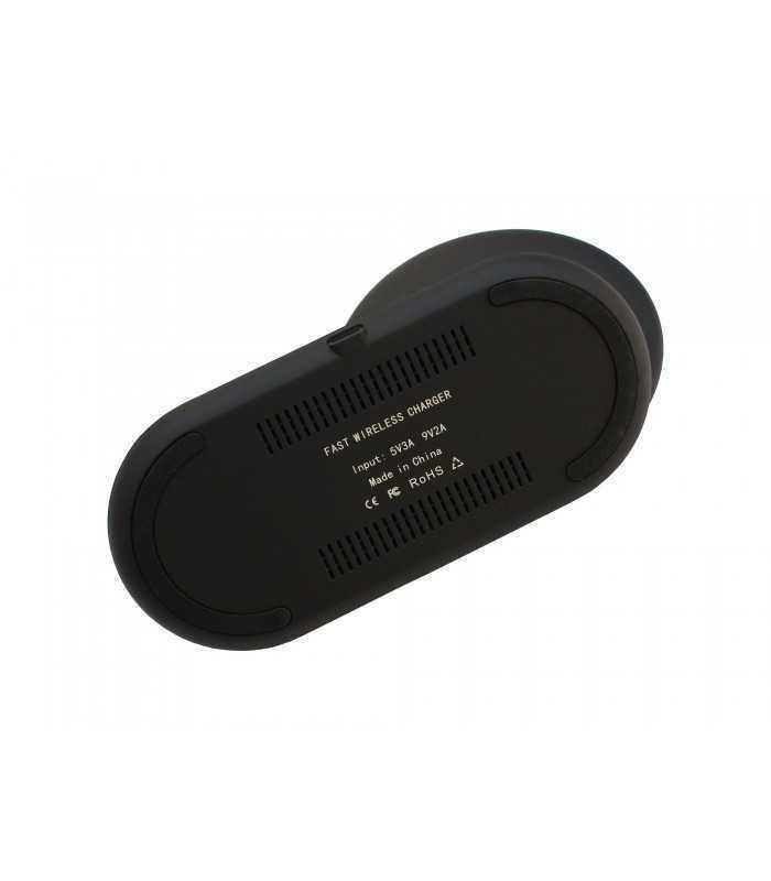 incarcator fara fir telefon qi fast charge 2 in 1 input 5v 3a 9v 2a 5w negru n26 1 black 3