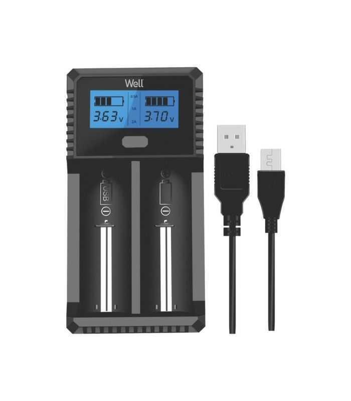 Incarcator rapid acumulatori litiu-ion si Ni-MH Well Speedy