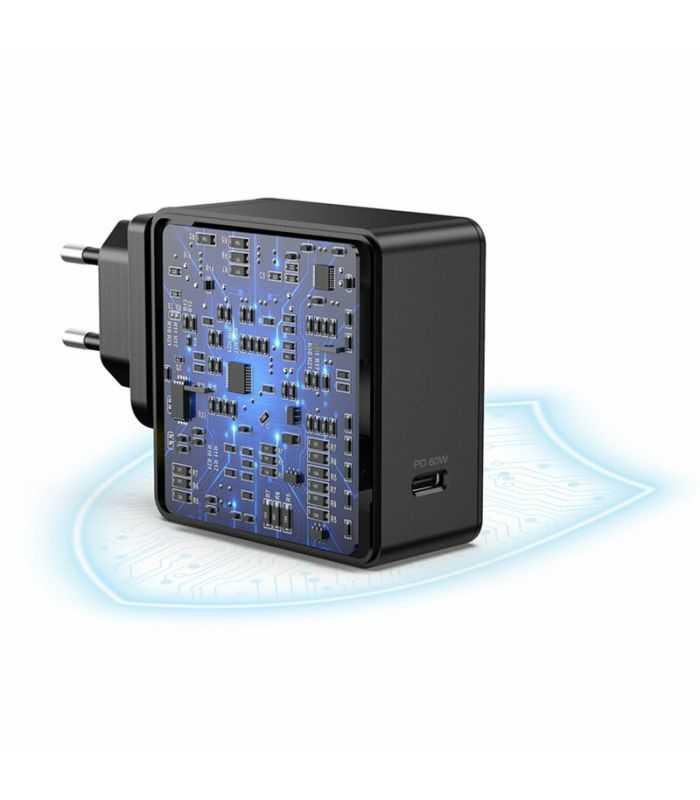Incarcator Retea 1x Usb Type C Pd 60w Negru Choetech Q4004