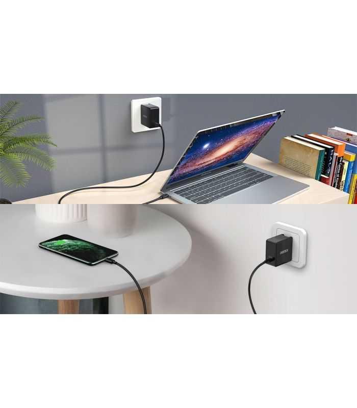 Incarcator Retea 1x Usb Type C Pd 60w Negru Choetech Q4004