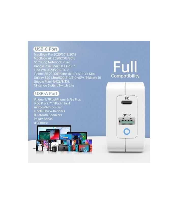 Incarcator Retea 1x Usb Type C Pd 65w Qc 30 1x Usb A Alb Choetech Pd8002
