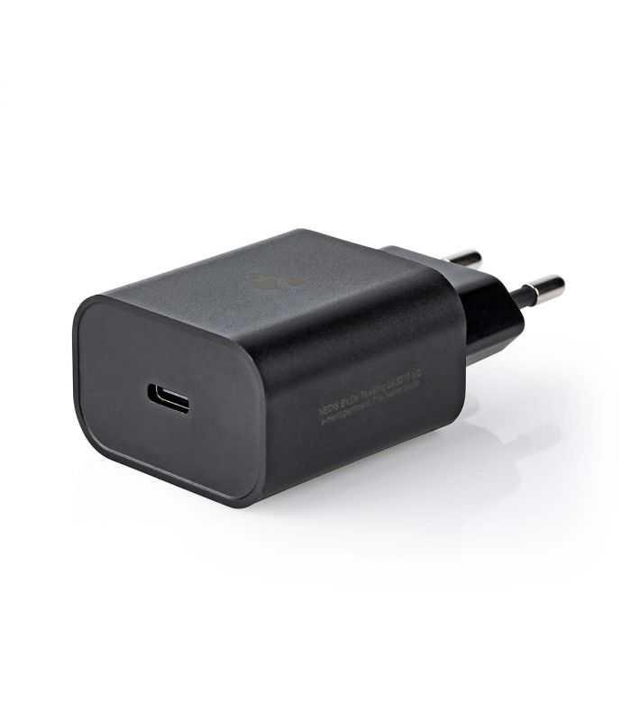 Incarcator retea 3A 1-iesire USB type C PD 18W negru Nedis
