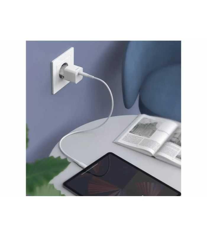 Incarcator Retea Choetech 1x Usb Type C Pd 20w Alb Pd5010 Eu Wh