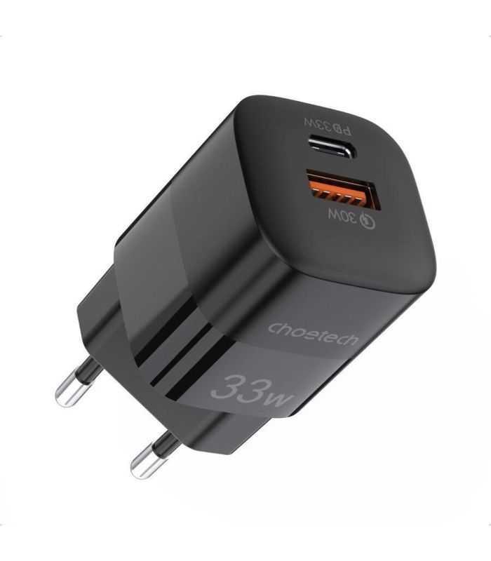 Incarcator Retea Choetech Pd5006 Eu Bk 33w 1x Usb Type C 1x Usb A