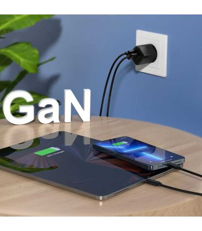 Incarcator Retea Choetech Pd5006 Eu Bk 33w 1x Usb Type C 1x Usb A