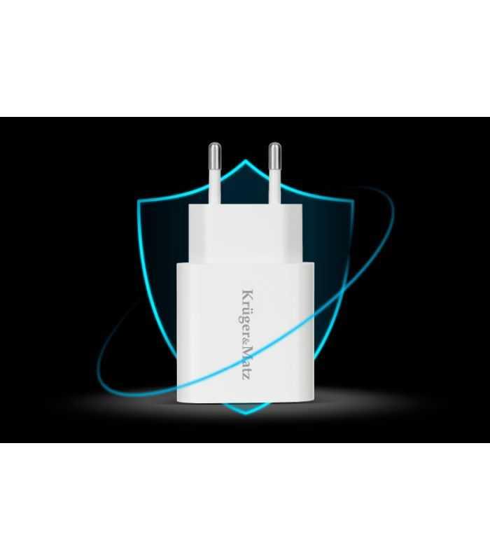 Incarcator Retea Power Delivery 18w 1x Usb Type C Pd Krugermatz Km0850