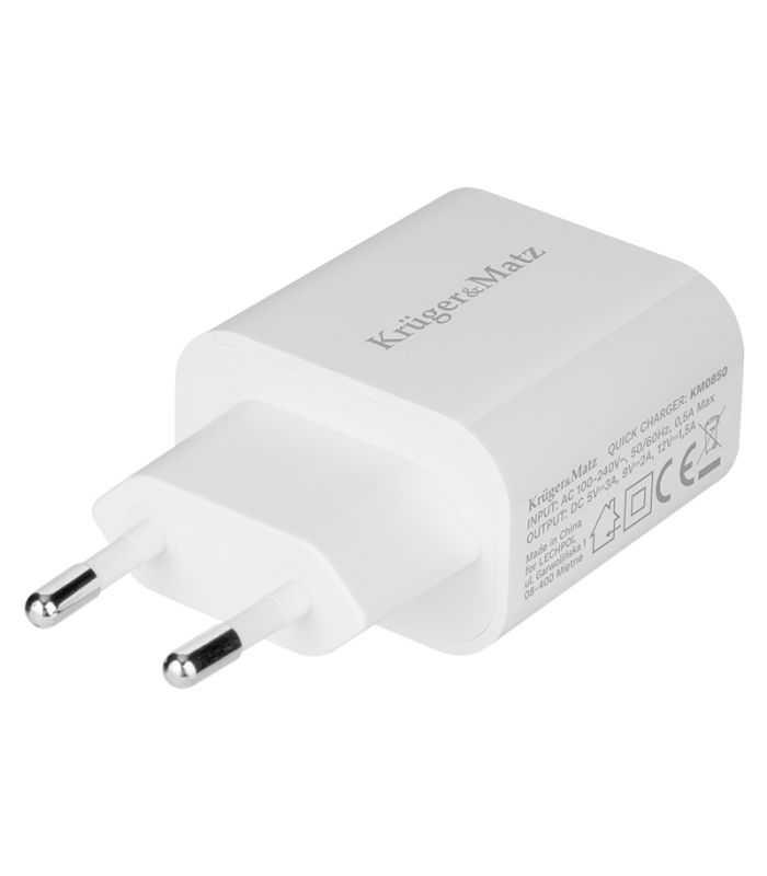 Incarcator Retea Power Delivery 18w 1x Usb Type C Pd Krugermatz Km0850