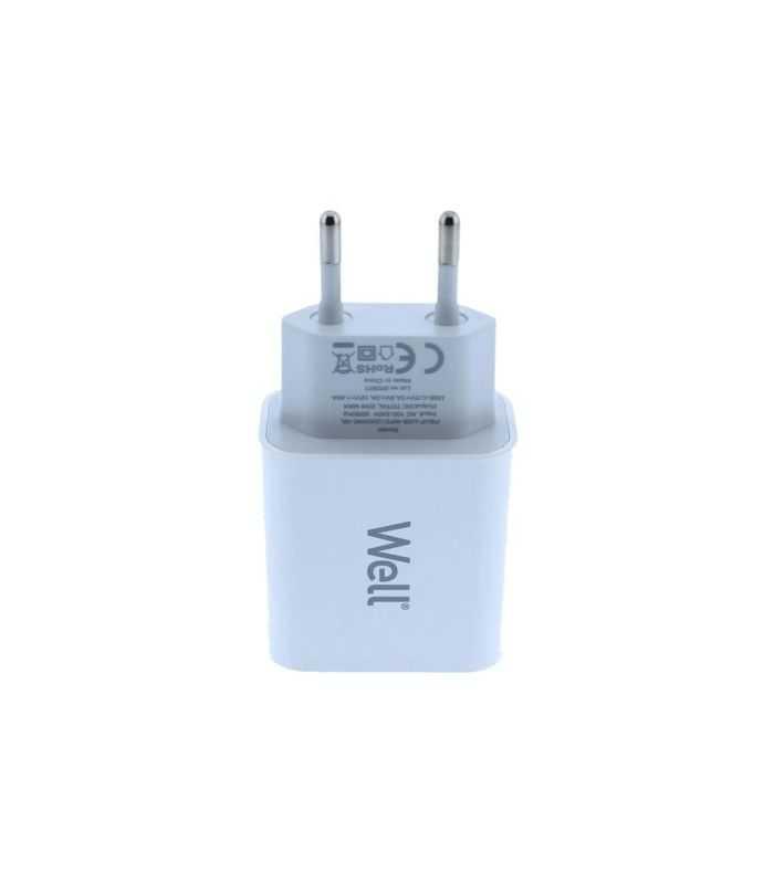 Incarcator Retea Usb Type C Pd 20w Alb Well Psup Usb Wpd12003we Wl