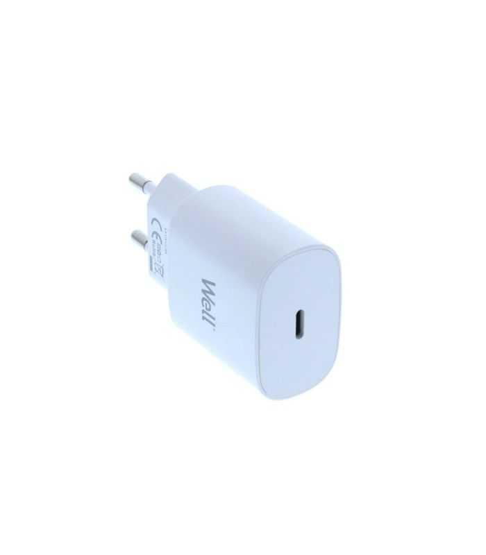 Incarcator Retea Usb Type C Pd 25w Pps Alb Well Psup Usb Wpd2501we Wl