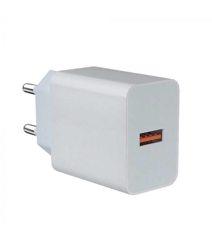 Incarcator retea Well 1x USB A QC3.0 18W alb PSUP-USB-WQ11803WE-WL