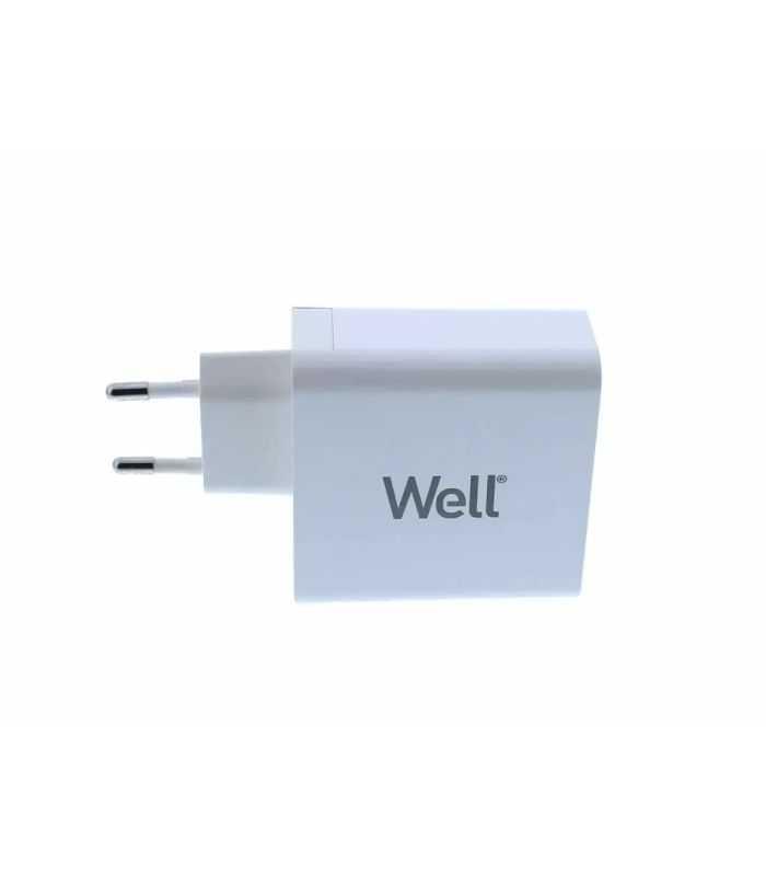 Incarcator Retea Well 1x Usb A Qc30 2x Usb Type C Pd 65w Pps