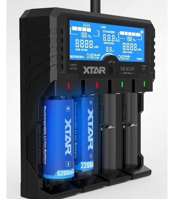 incarcator universal 4x li ion ni mh lcd vp4 plus xtar 3