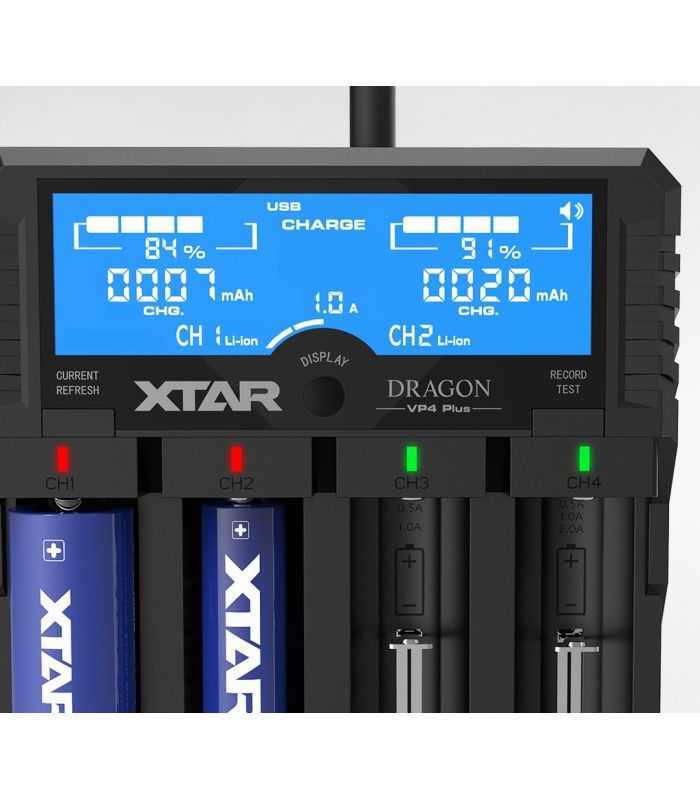 incarcator universal 4x li ion ni mh lcd vp4 plus xtar 6