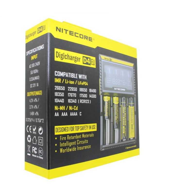 Incarcator Universal Acumulatori X4 Lcd 100 240v 12v Nitecore Digicharger D4eu