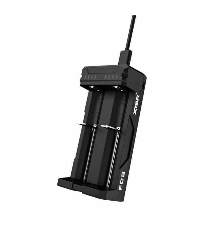 Incarcator Universal Xtar Fc2 Type C Kt Ni Mh Li Ion Ultra Compact 18650 18700 20700 21700 22650 25500 26650 Si Aaaa Aaa Aa Sc C