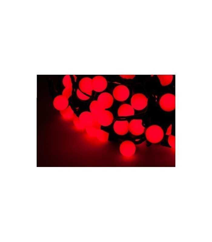 Instalatie iluminat festiv 100 lampi LED rosu Vipow
