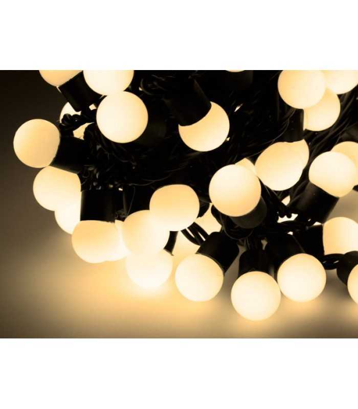 Instalatie iluminat festiv 200 lampi LED alb cald 12W Vipow