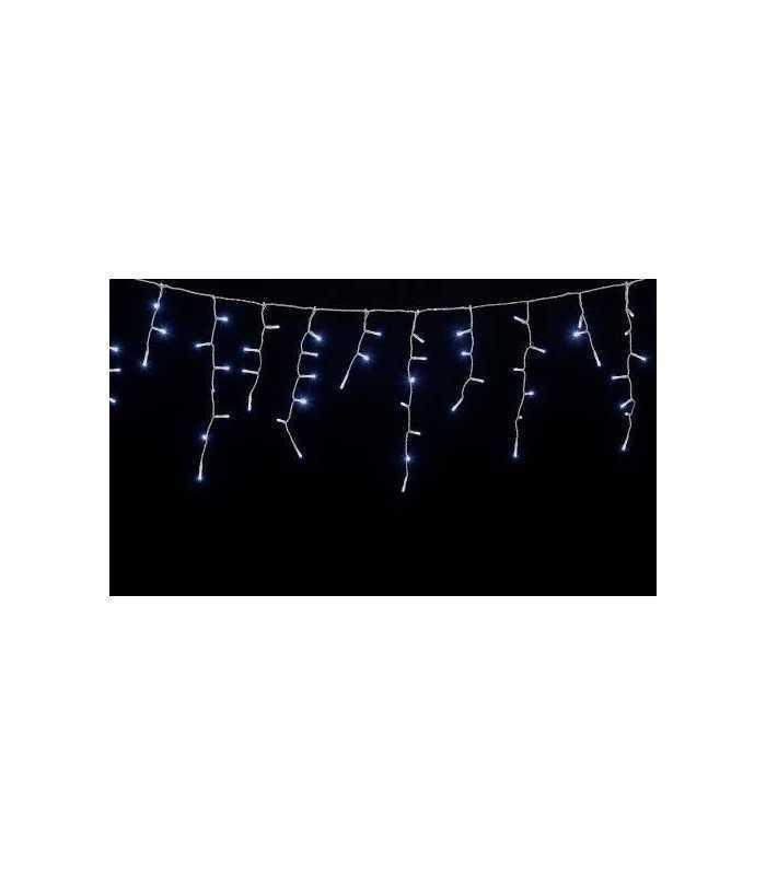 Instalatie luminoasa cu turturi 100 LEDuri albe lumina rece cu jocuri de lumini cablu transparent WELL