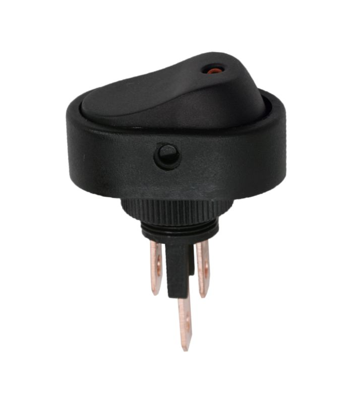 Interupator basculant 1 circuit 12V 20A OFF-ON LED rosu cu retinere 2 pini 2 Interupator basculant 1 circuit 12V 20A OFF-ON LED rosu cu retinere 2 pini