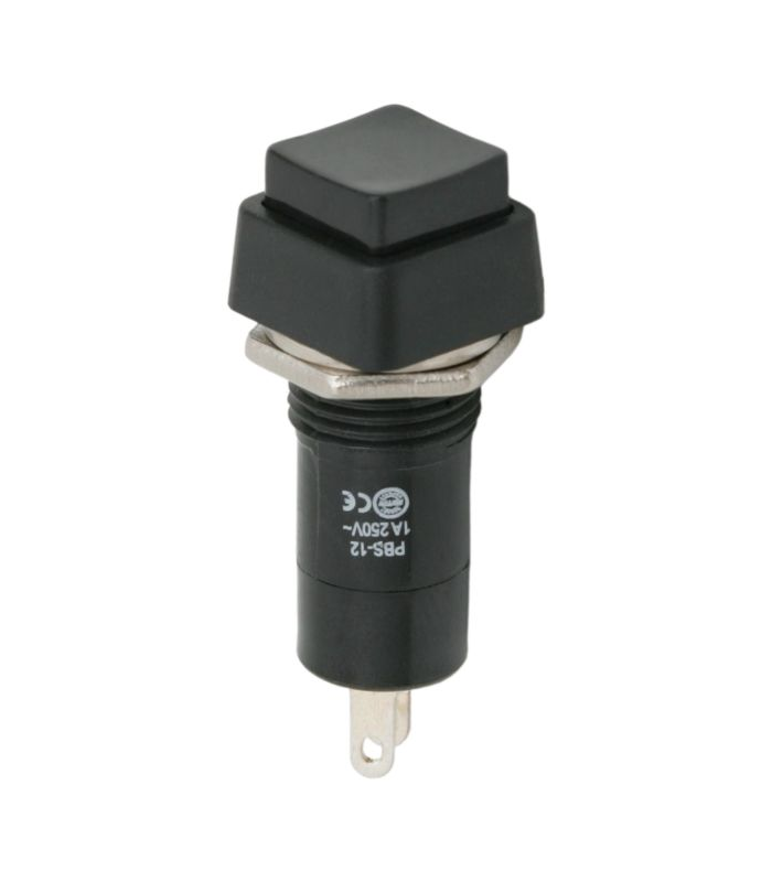 Intrerupator 1 circuit 1A 250V OFF-ON negru 09024FK cu retinere