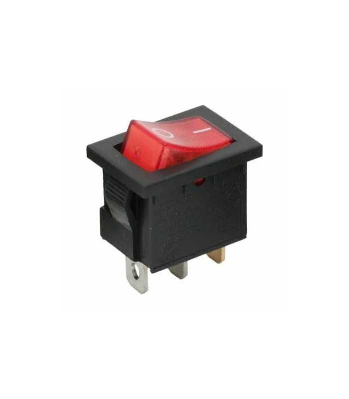 Intrerupator 4 poli 1 buton rosu ON-OFF 250V 6.5A cu retinere 1 Intrerupator 4 poli 1 buton rosu ON-OFF 250V 6A 250V cu retinere