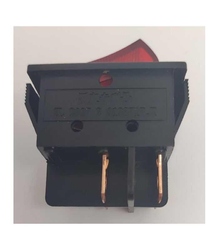 Intrerupator 4 Poli 250v 30a On Off 1 Buton Rosu Cu Retinere 25x35 Mm