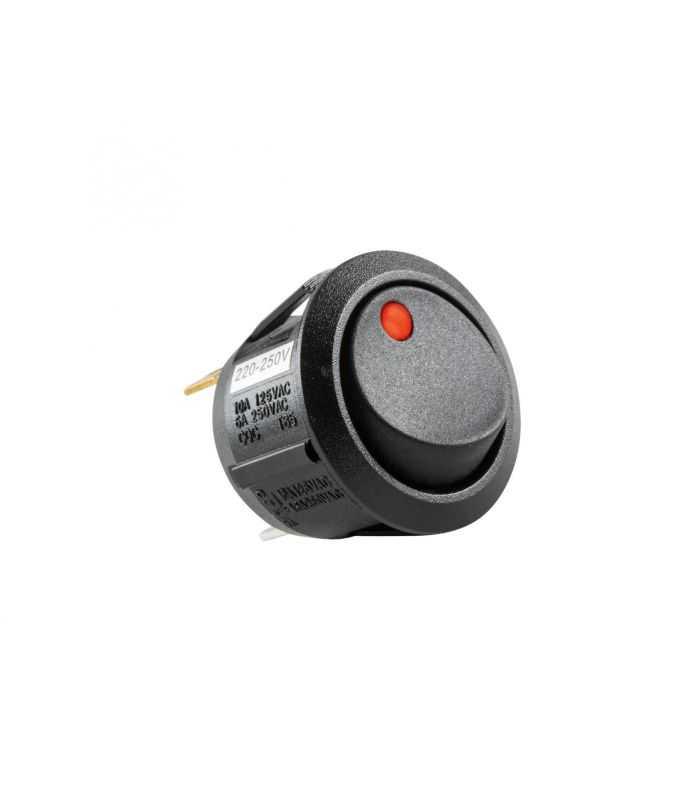 Intrerupator basculant bec rosu ON-OFF 250V/6A incastrare 21mm HOME