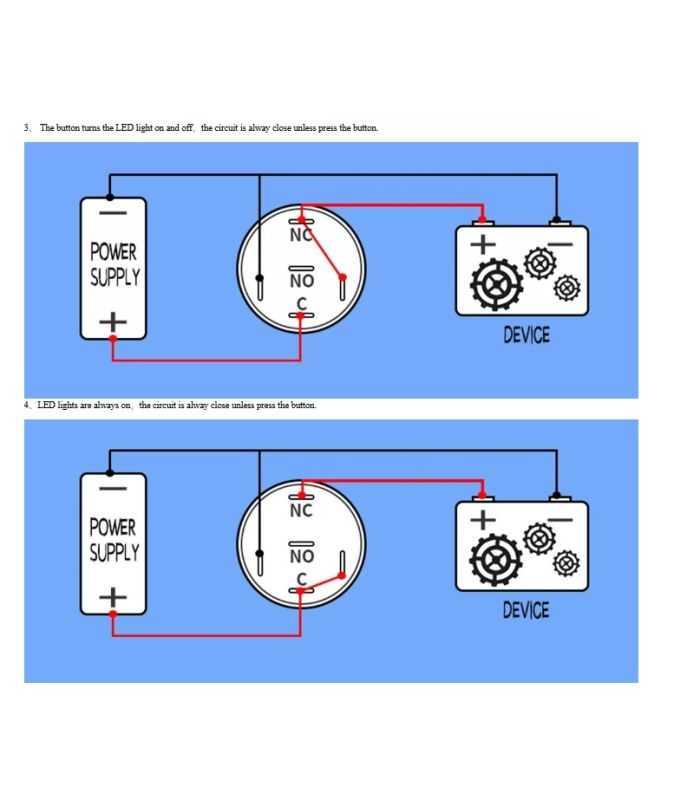 Intrerupator Buton Sw 3 On Off Cu Retinere Metal 19mm 12 24v Led Albastru