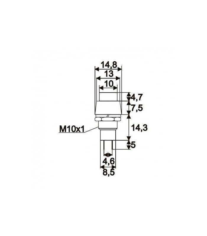intrerupator cu apasare 1 circuit 2a 250v off on rosu cu retinere 09068pi 1