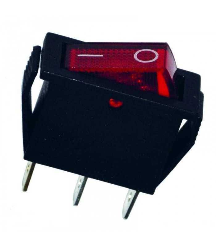 Intrerupator IRS-101 3 pini ON-OFF cu retinere 16A 250VAC bec rosu 3 intrerupator irs 101 3 pini on off cu retinere 16a 250vac bec rosu 1