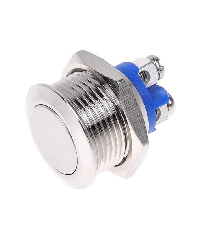 intrerupator off on fara retinere plat 2a 250v conectare surub argintiu 1