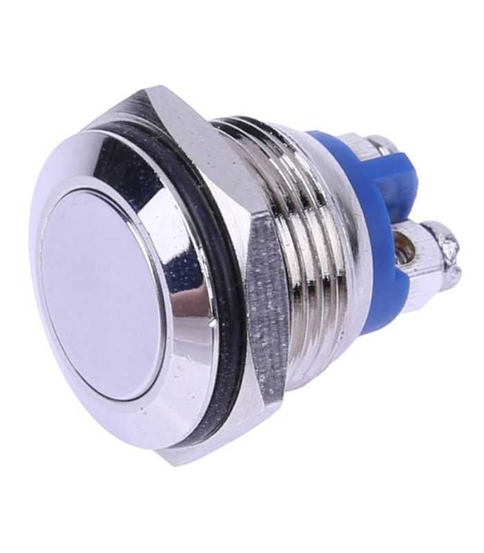 Intrerupator OFF-(ON) fara retinere plat 2A 250V conectare surub argintiu