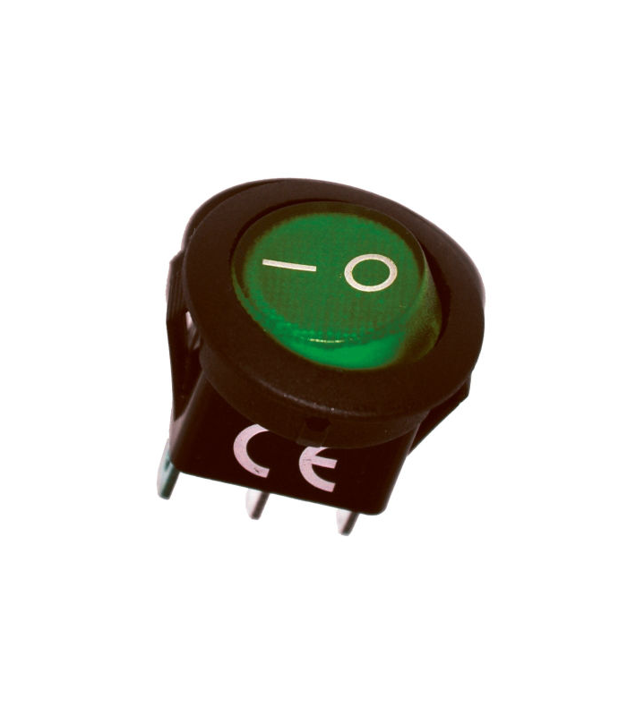 intrerupator on off 12v 20a verde 3 pini irs 101 cu retinere 1