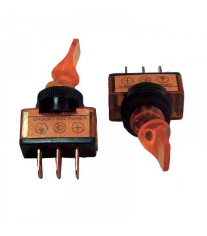 intrerupator on off 12v asw 14d rosu cu retinere 1