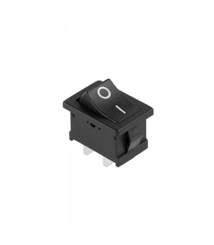 Intrerupator ON-OFF 2 pini negru 240V 3A cu retinere