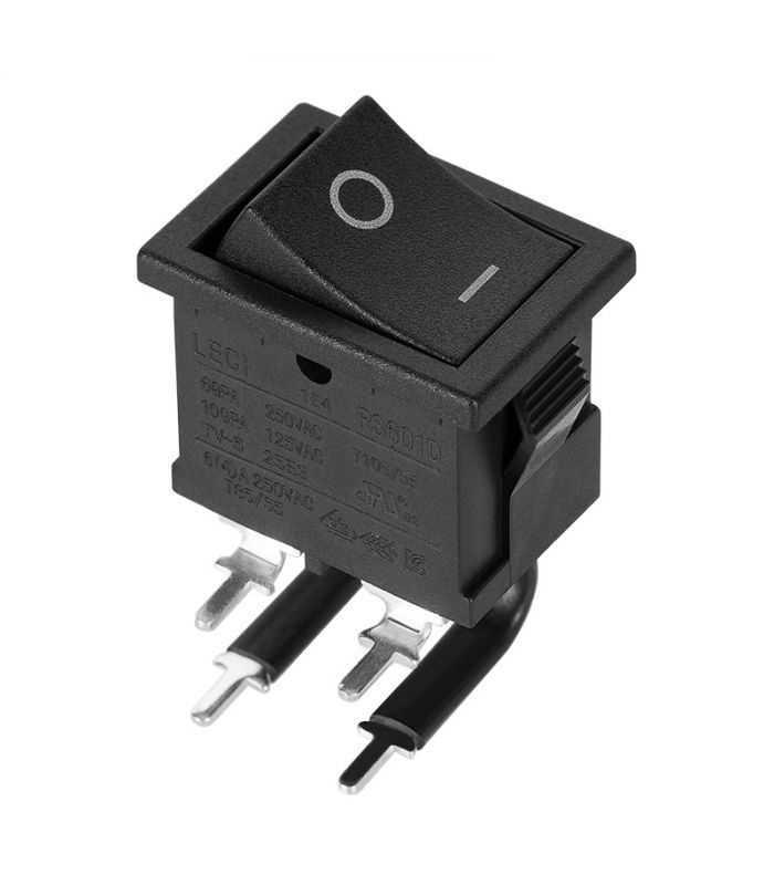 Intrerupator ON-OFF cu 4 pini la 90 grade pentru cablaj 6A 250V 2 Intrerupator ON-OFF cu 4 pini la 90 grade pentru cablaj 6A 250V